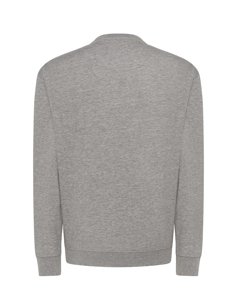 Bluza Unisex z Okrągłym Dekoltem - Grey Melange