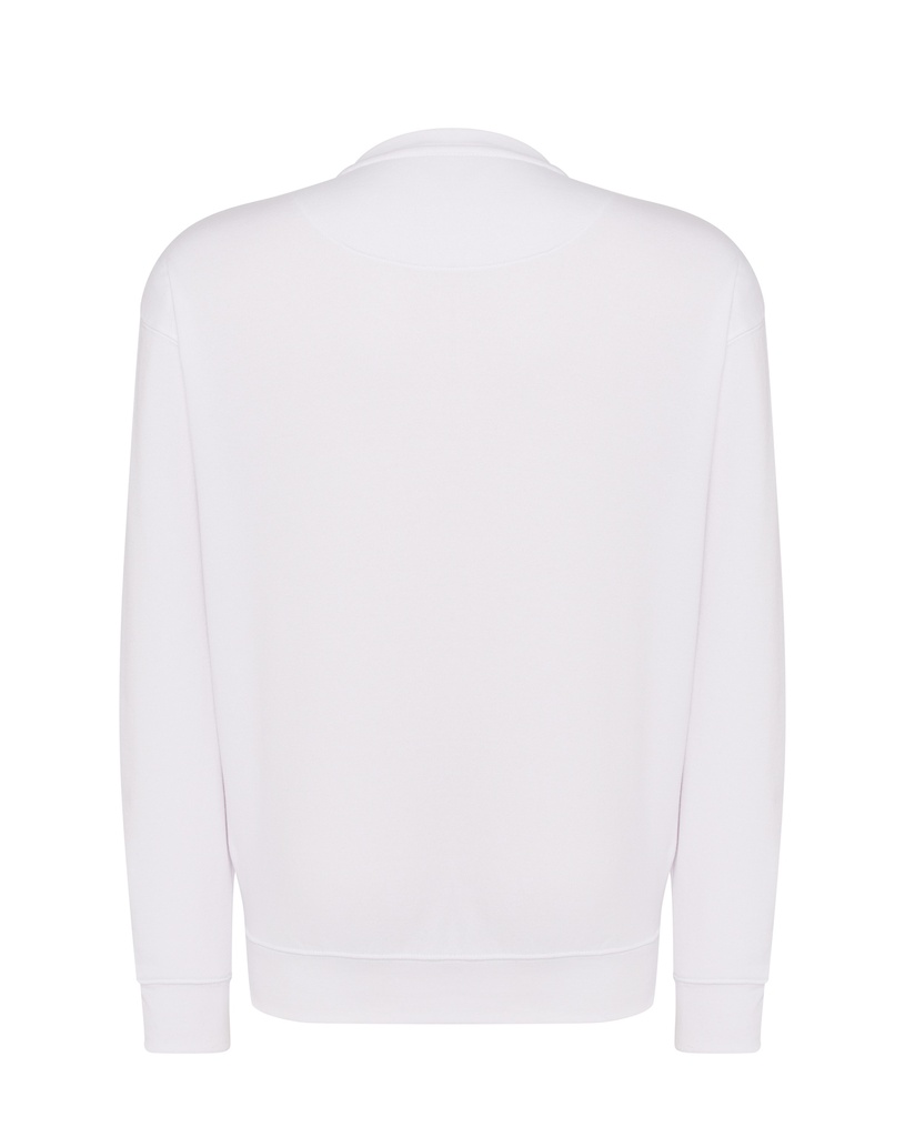 Bluza Unisex z Okrągłym Dekoltem - White