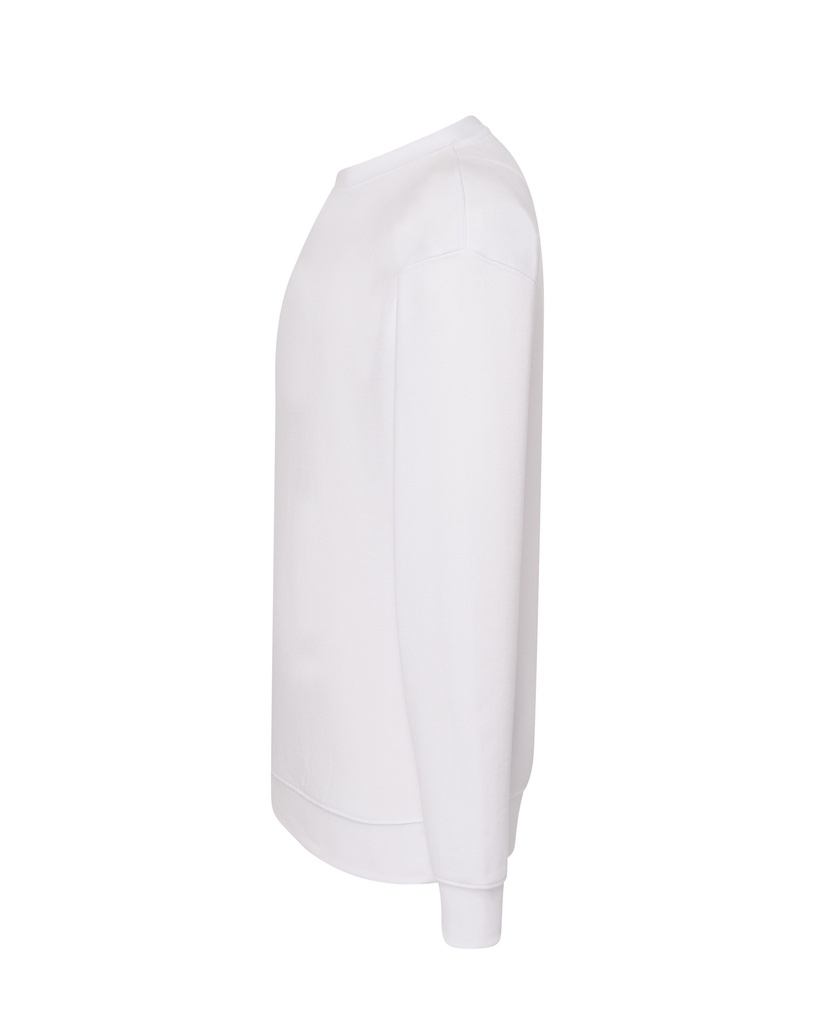 Bluza Unisex z Okrągłym Dekoltem - White