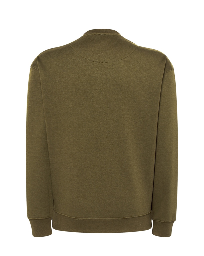 Bluza Unisex z Okrągłym Dekoltem - Khaki