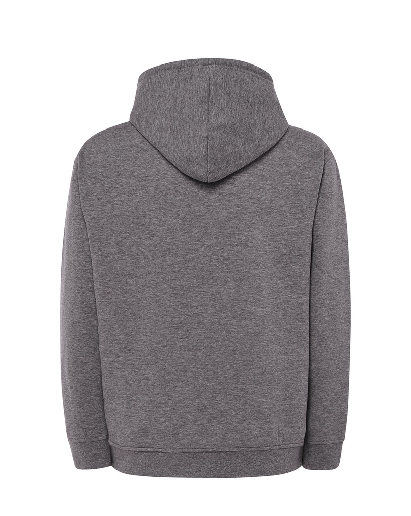 Bluza z kapturem i kieszenią kangurką - Dark Grey Melange