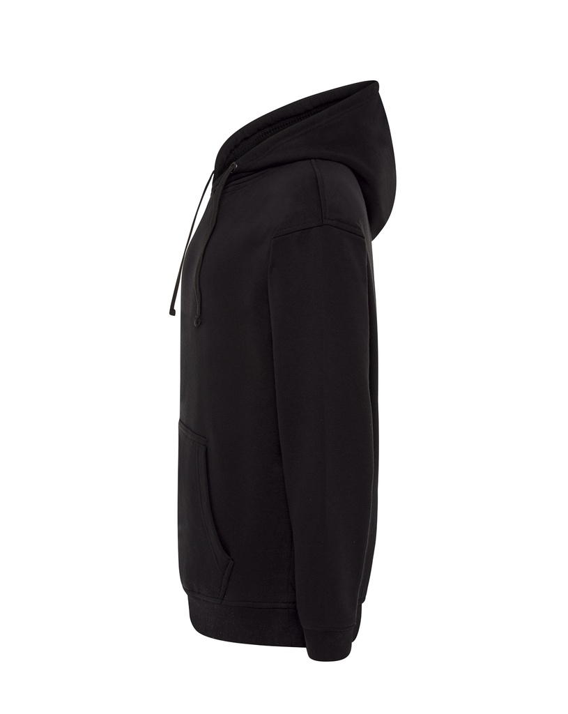 Bluza z kapturem i kieszenią kangurką - Black