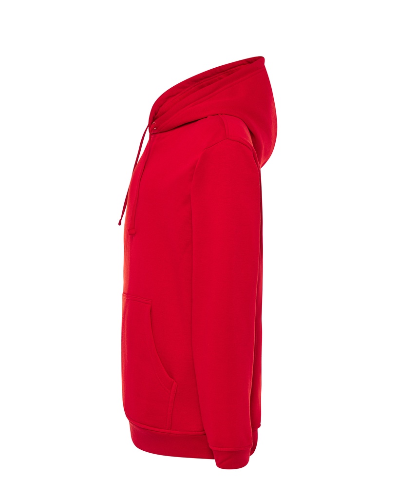 Bluza z kapturem i kieszenią kangurką - Red