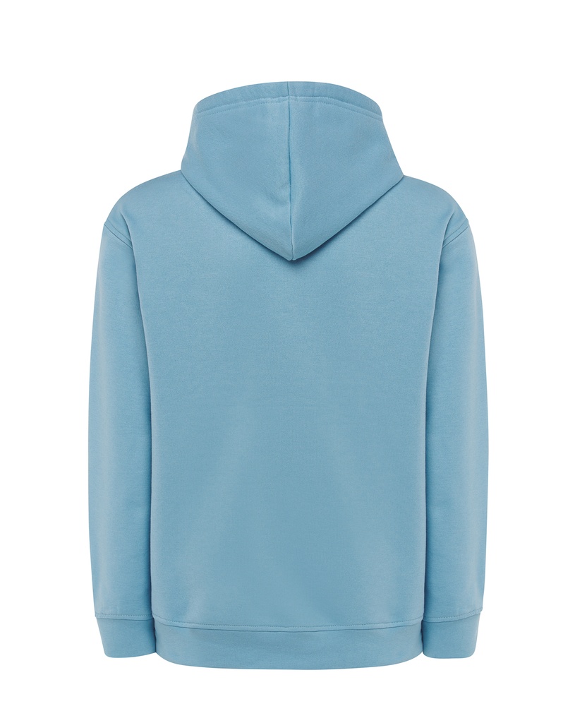 Bluza z kapturem i kieszenią kangurką - Sky