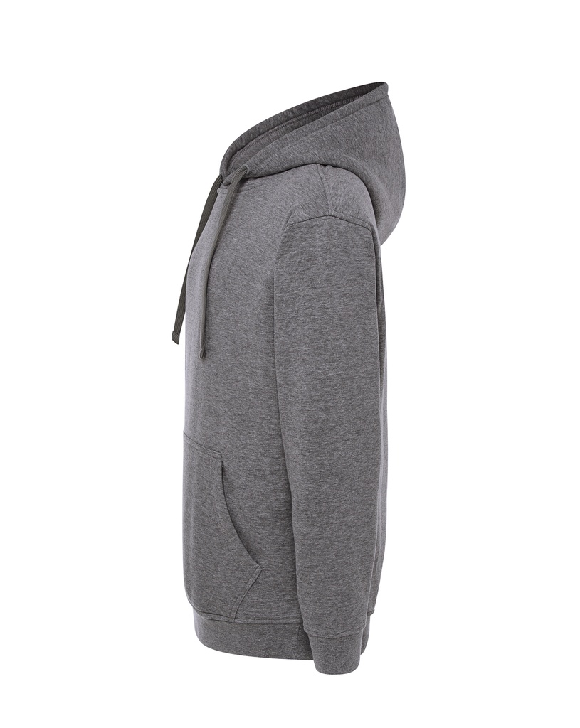 Bluza z kapturem i kieszenią kangurką - Dark Gray Melange