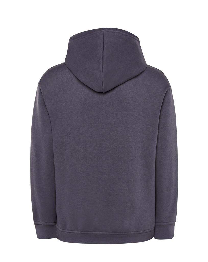 Bluza z kapturem i kieszenią kangurką - Denim