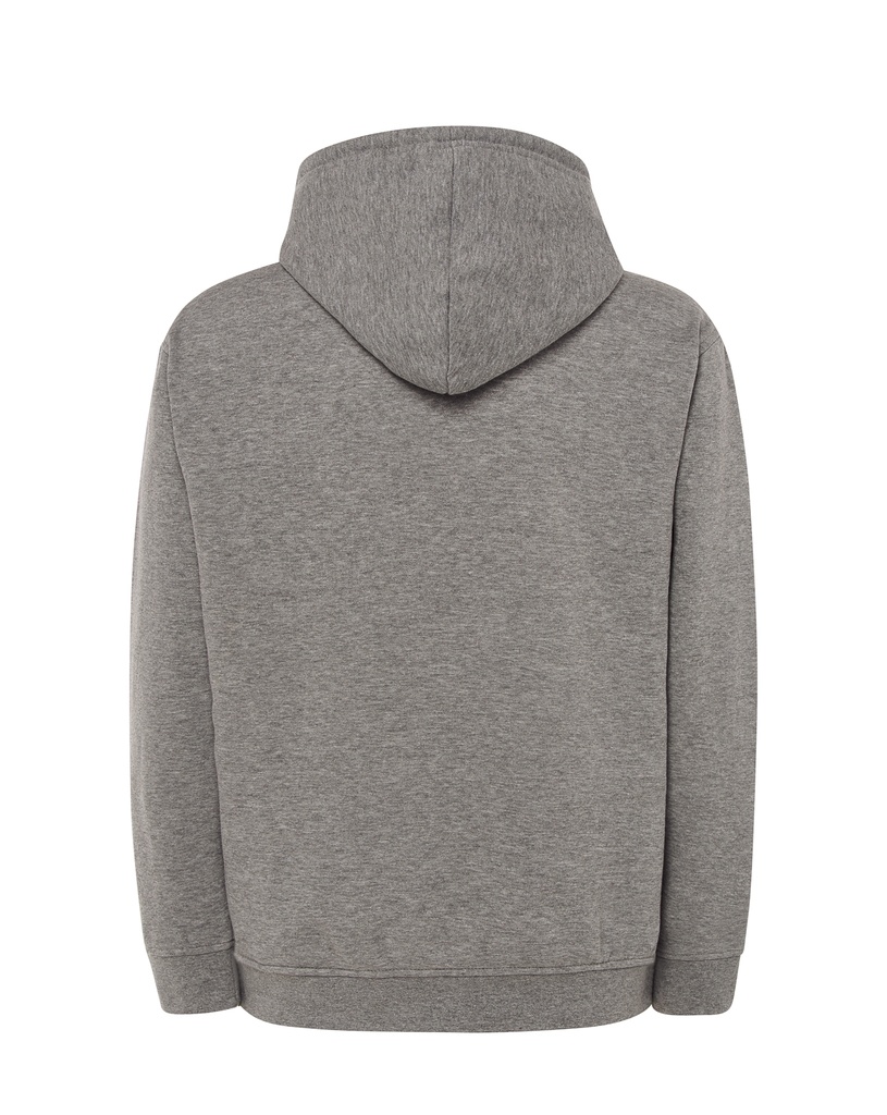 Bluza z kapturem i kieszenią kangurką - Grey Melange