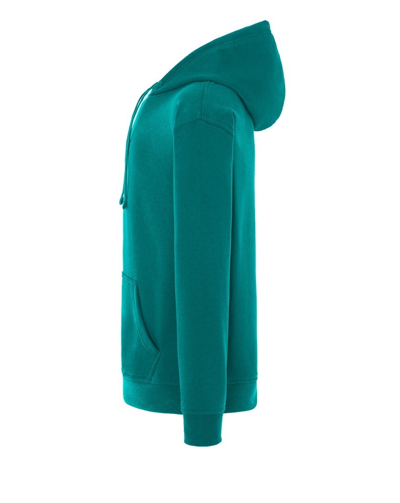 Bluza z kapturem i kieszenią kangurką - Tropical Green