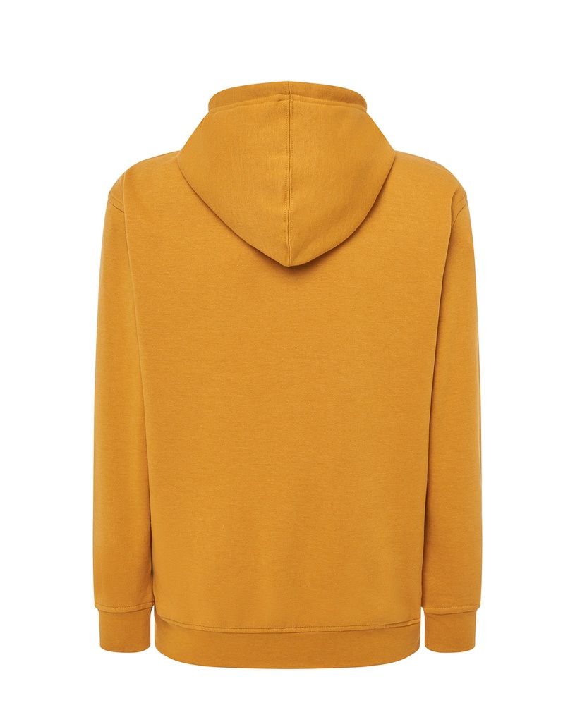 Bluza z kapturem na zamek - Mustard