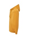 Bluza z kapturem na zamek - Mustard