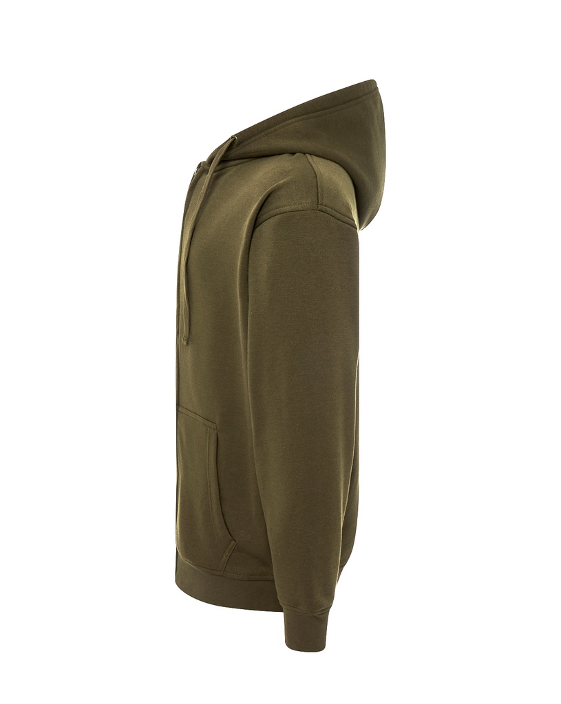 Bluza z kapturem na zamek - Khaki