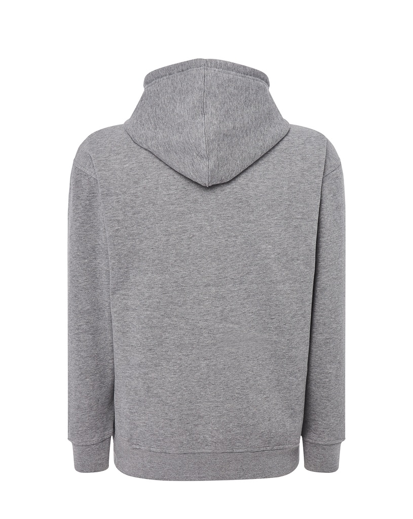 Bluza z kapturem na zamek - Grey Melange
