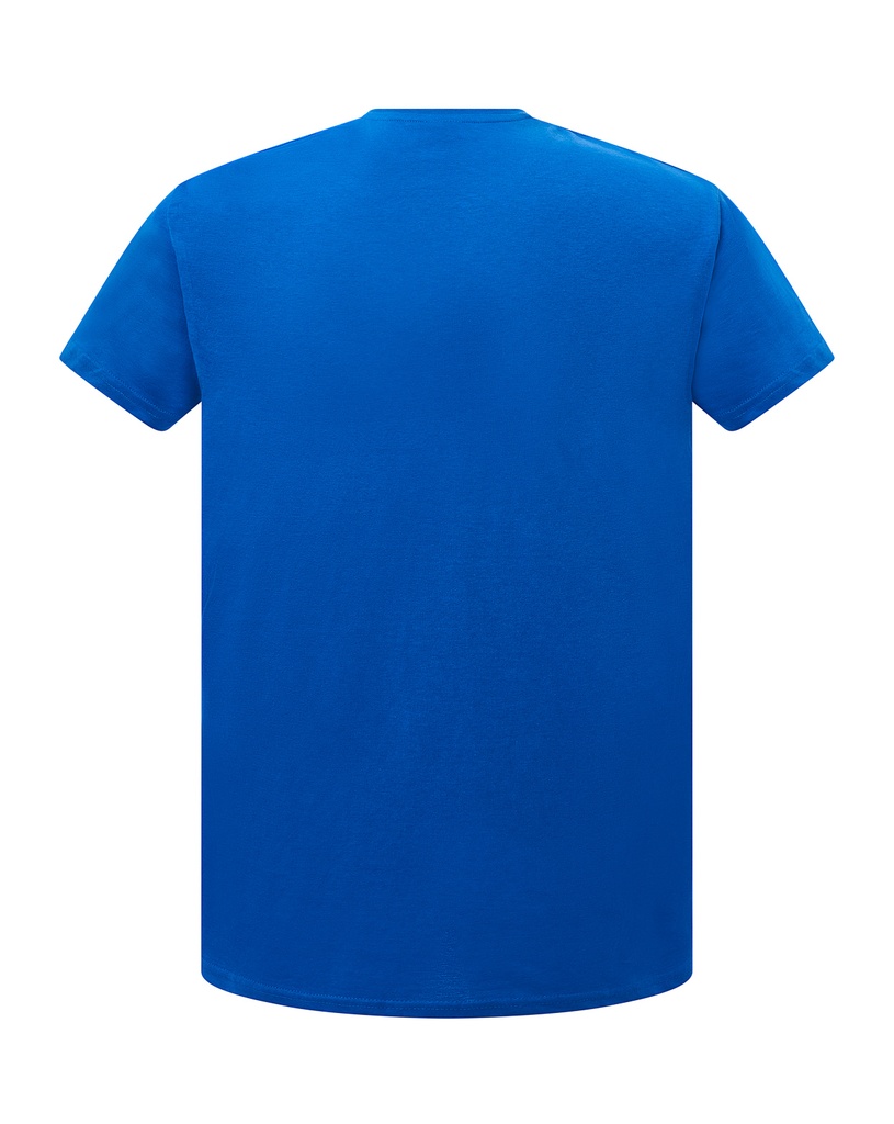 Damski t-shirt slim z dekoltem V, krótki rękaw - Royal Blue