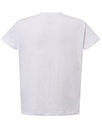 Damski t-shirt slim z dekoltem V, krótki rękaw - White