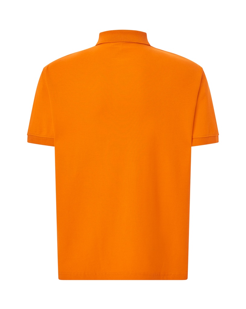 Męskie Polo Regular z Krótkim Rękawem - Orange
