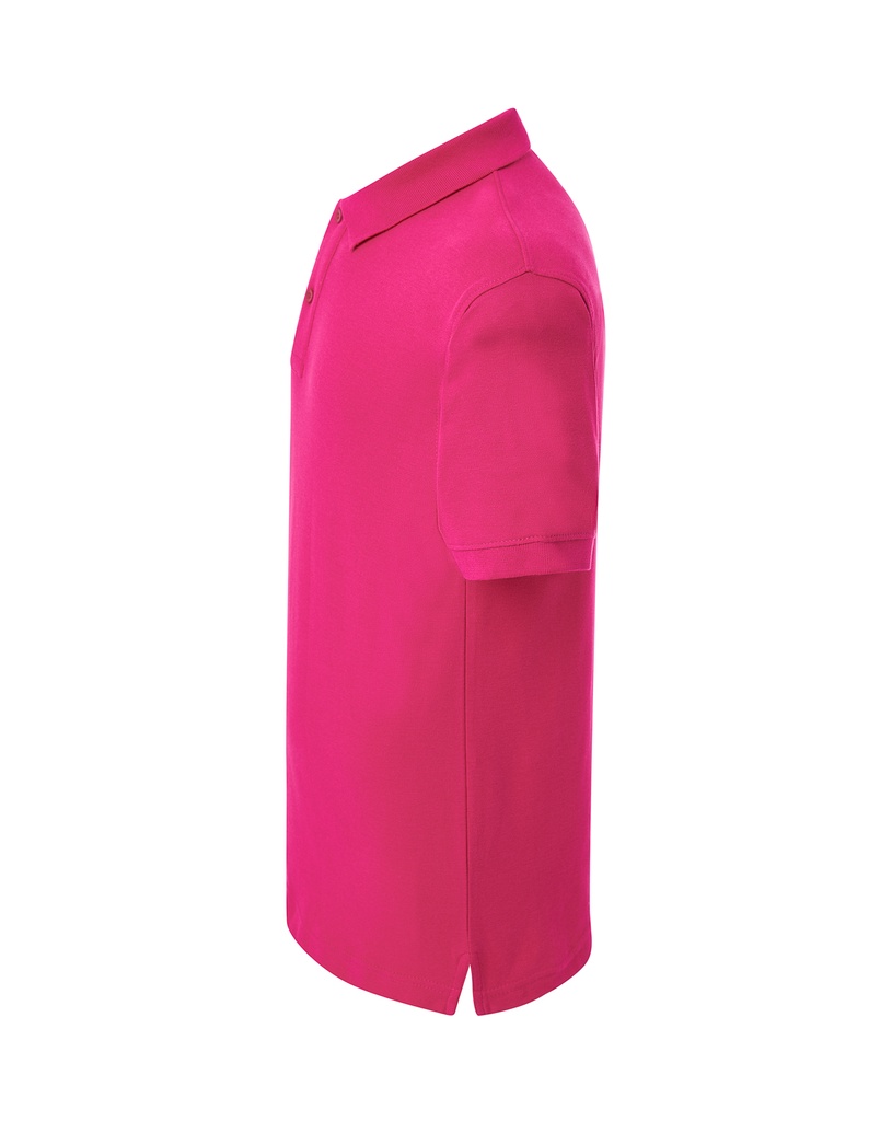 Męskie Polo Regular z Krótkim Rękawem - Fuchsia