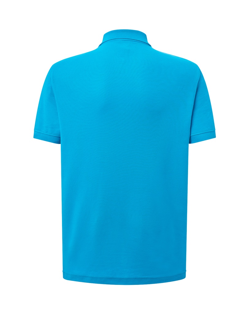 Męskie Polo Regular z Krótkim Rękawem - Turquoise