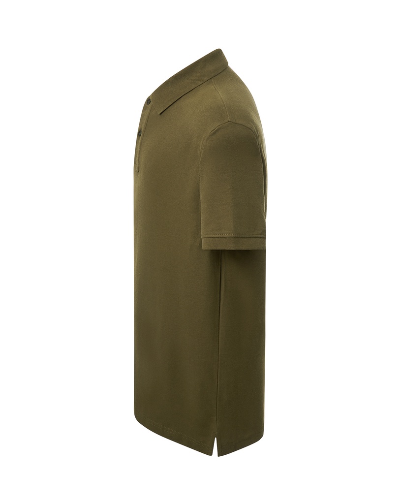 Męskie Polo Regular z Krótkim Rękawem - Khaki