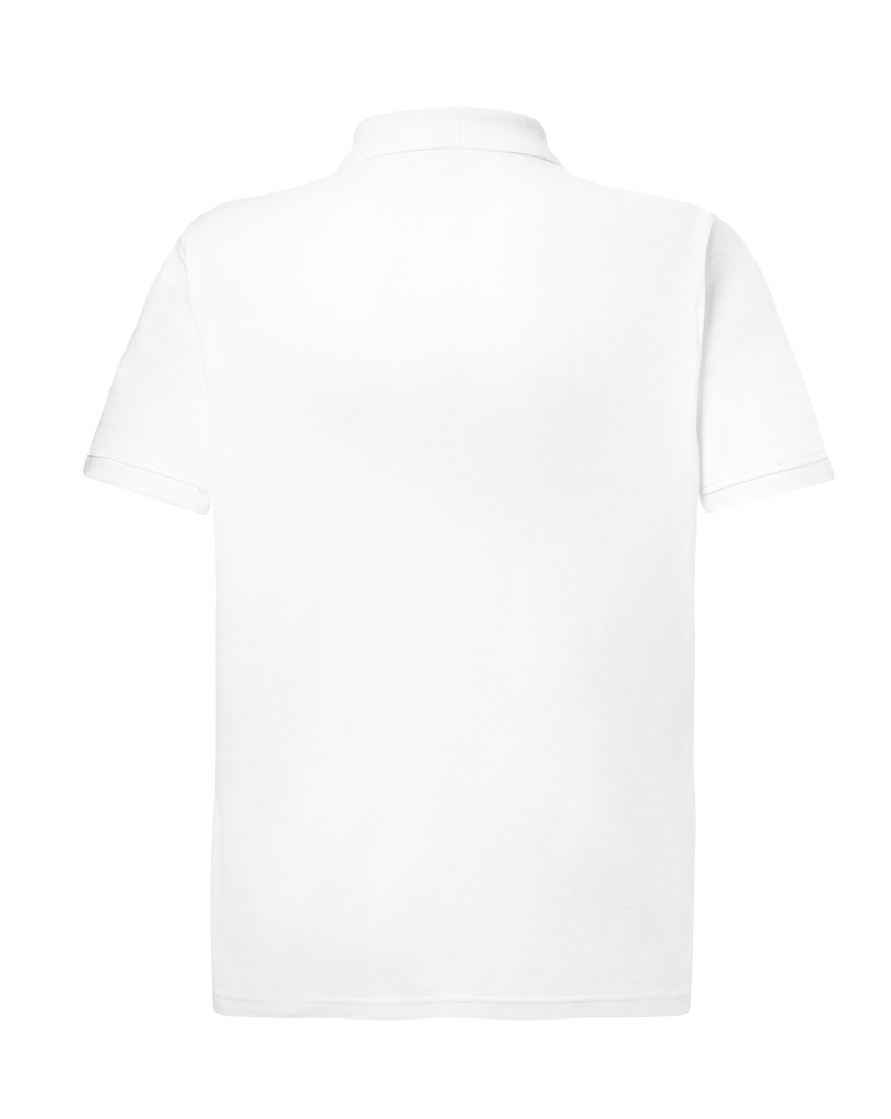 Męskie Polo Regular z Krótkim Rękawem - White