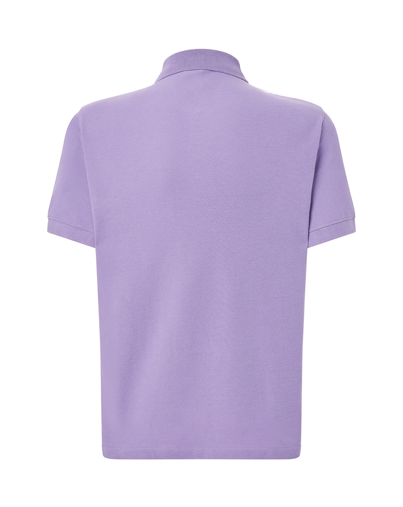 Męskie Polo Regular z Krótkim Rękawem - Lavender