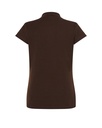 Damska koszulka polo Slim z krótkim rękawem - Chocolate