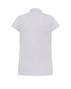 Damska koszulka polo Slim z krótkim rękawem - Ash Melange
