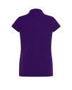 Damska koszulka polo Slim z krótkim rękawem - Purple