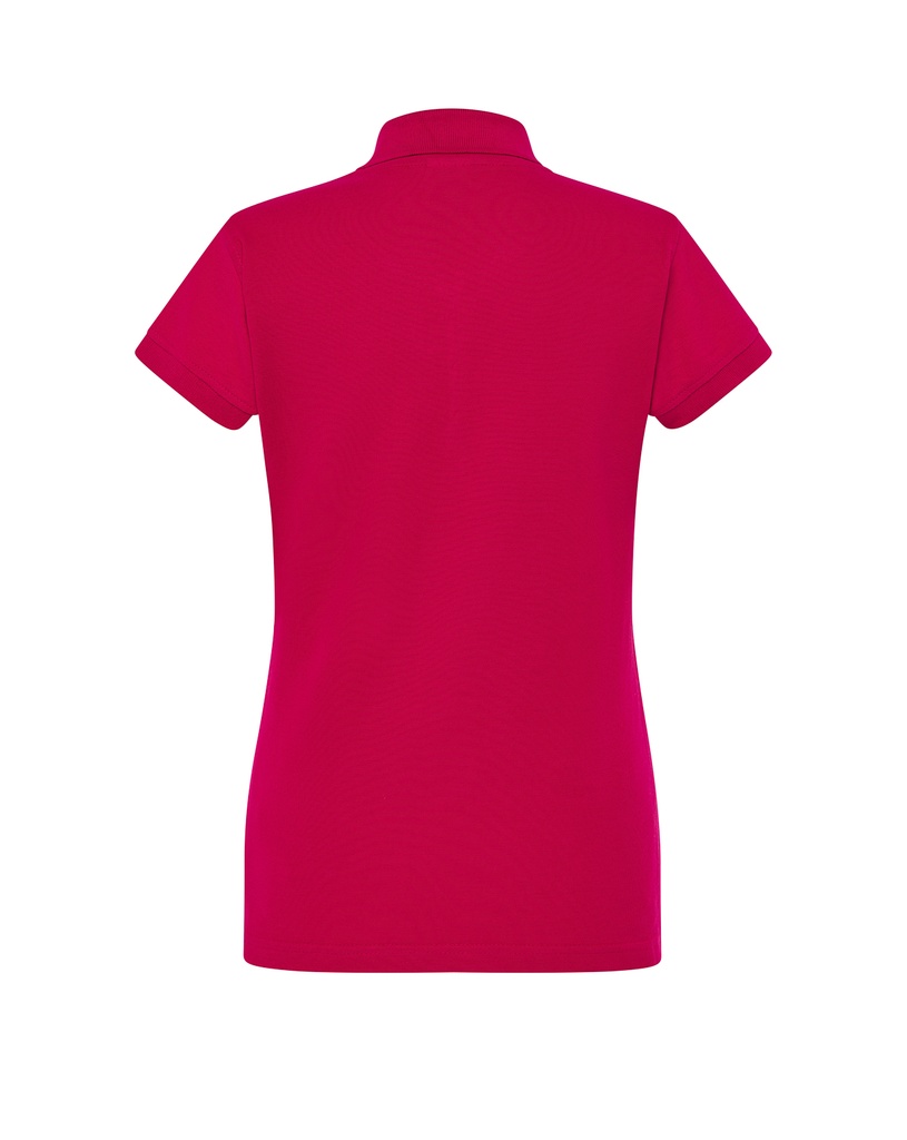Damska koszulka polo Slim z krótkim rękawem - Raspberry
