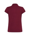 Damska koszulka polo Slim z krótkim rękawem -Burgundy