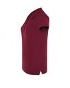 Damska koszulka polo Slim z krótkim rękawem -Burgundy
