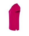 Damska koszulka polo Slim z krótkim rękawem - Fuchsia