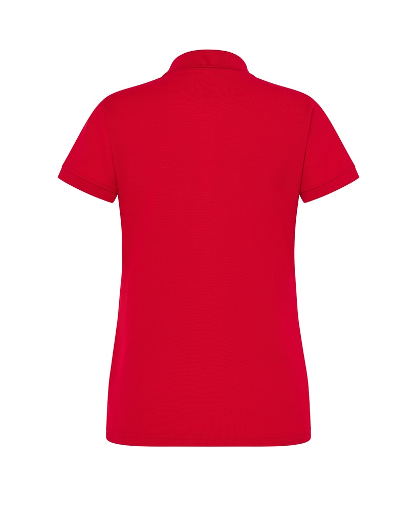 Damska koszulka polo Slim z krótkim rękawem - Red