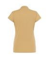 Damska koszulka polo Slim z krótkim rękawem - Sand