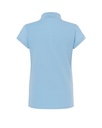 Damska koszulka polo Slim z krótkim rękawem - Sky