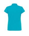 Damska koszulka polo Slim z krótkim rękawem - Turquoise