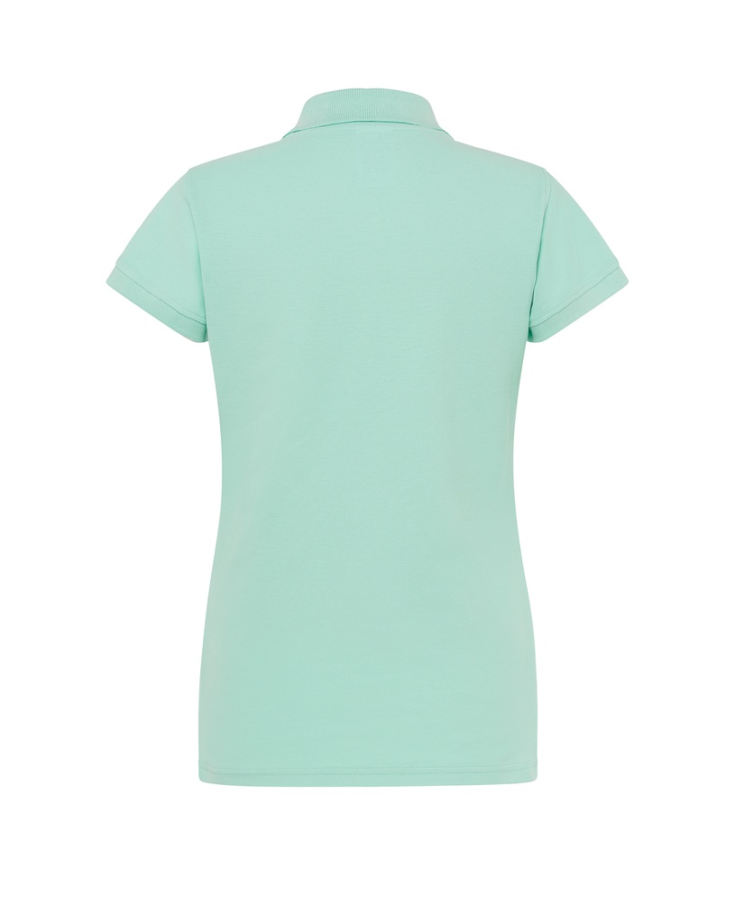 Damska koszulka polo Slim z krótkim rękawem - Mint Green
