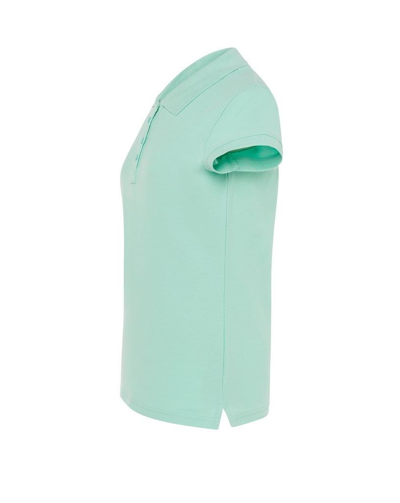 Damska koszulka polo Slim z krótkim rękawem - Mint Green