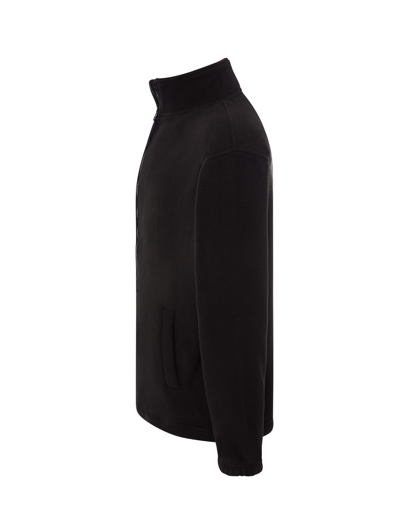 Męska bluza polarowa z zamkiem - Black