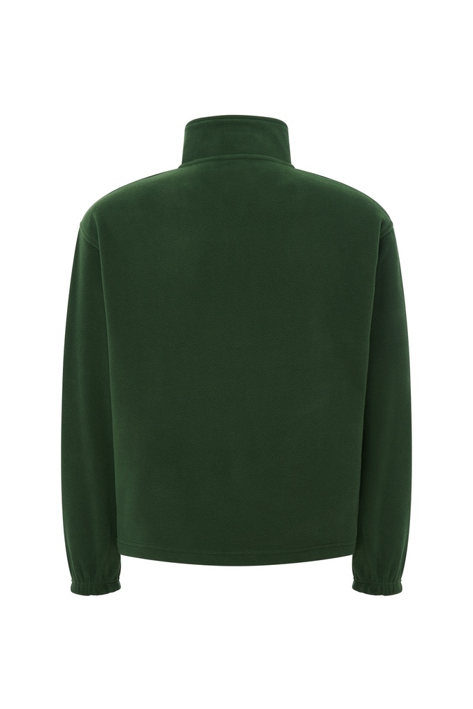 Męska bluza polarowa z zamkiem - Bottle Green