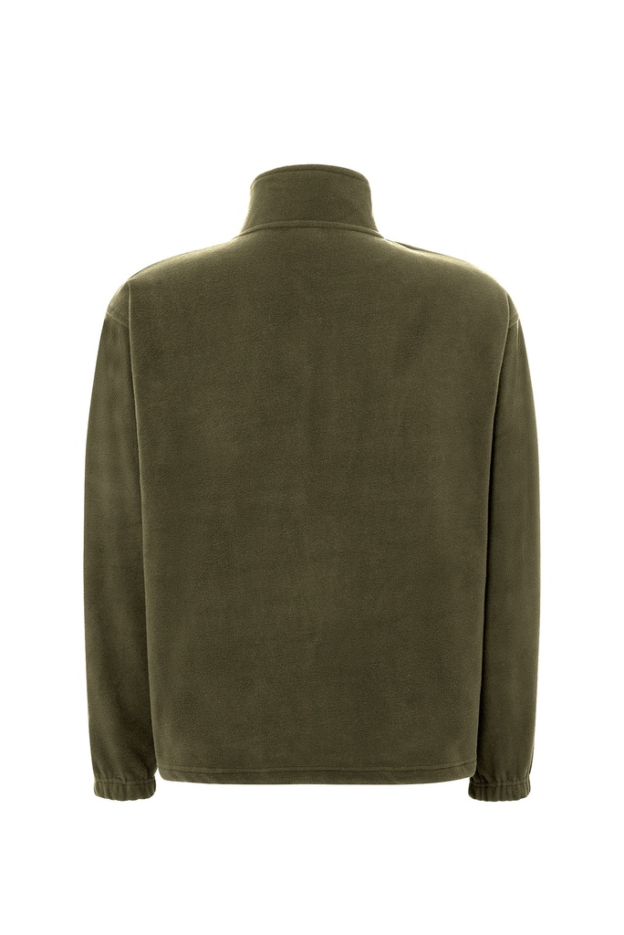 Męska bluza polarowa z zamkiem - Forest Green