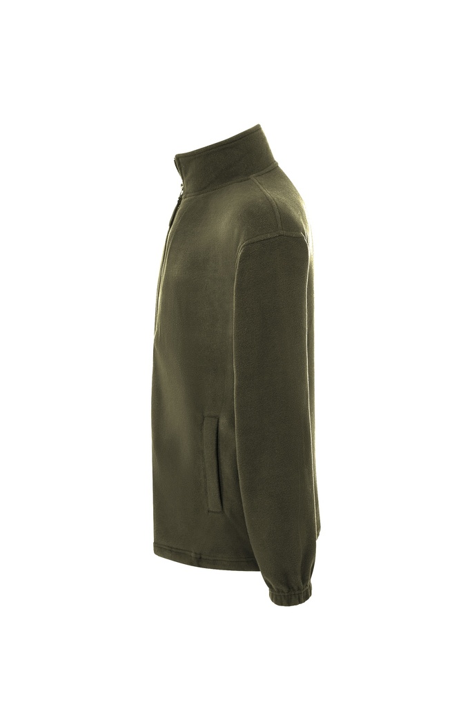 Męska bluza polarowa z zamkiem - Forest Green