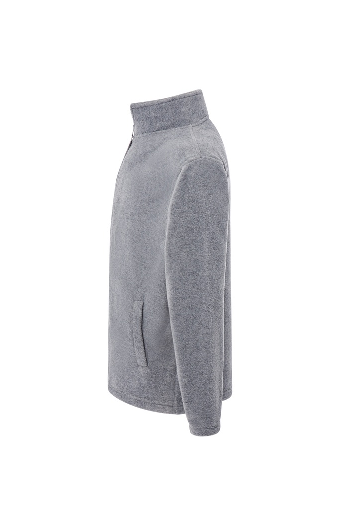 Męska bluza polarowa z zamkiem - Grey Melange