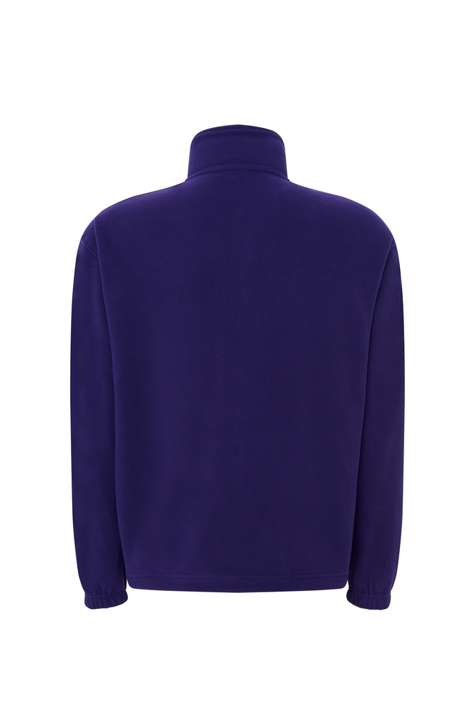 Męska bluza polarowa z zamkiem - Purple