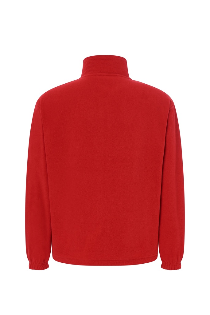 Męska bluza polarowa z zamkiem - Red