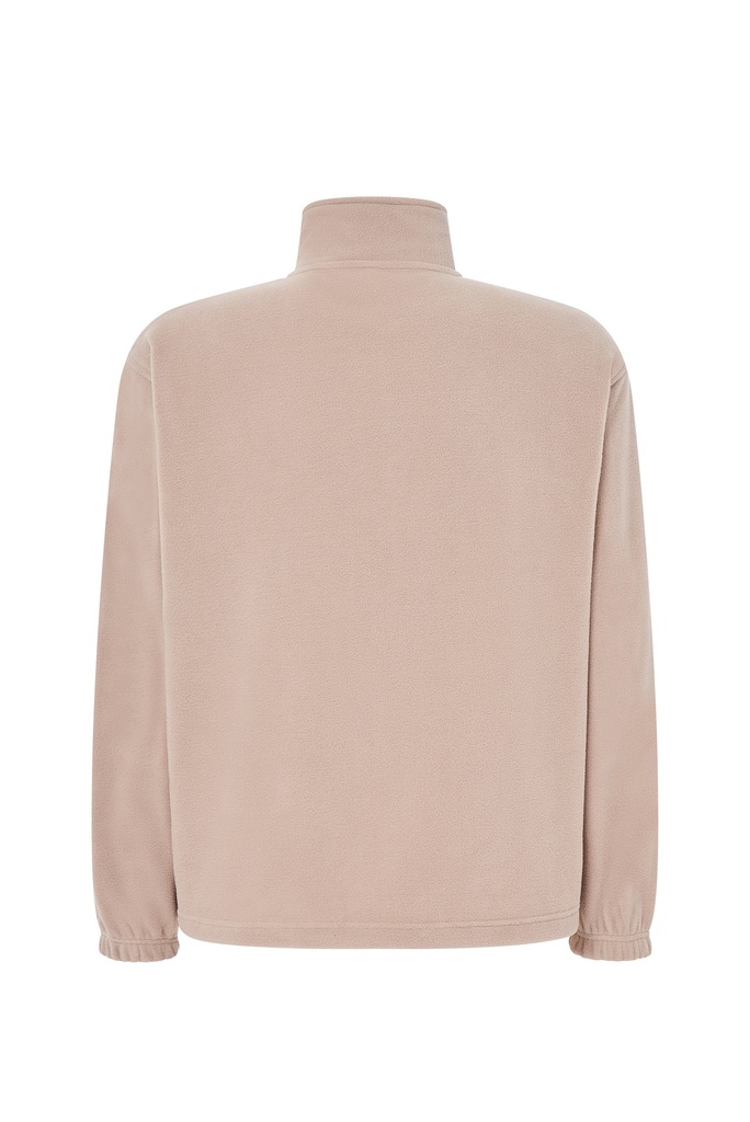 Męska bluza polarowa z zamkiem - Sand