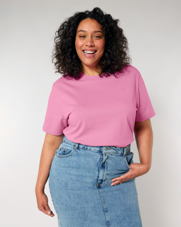 Unisexowy gruby t-shirt -Bubble Pink