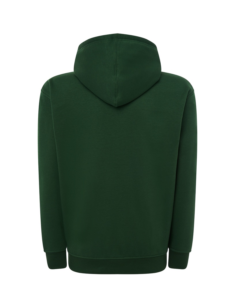 Bluza z kapturem na zamek - Bottle Green