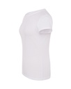Damski t-shirt slim z krótkim rękawem - White