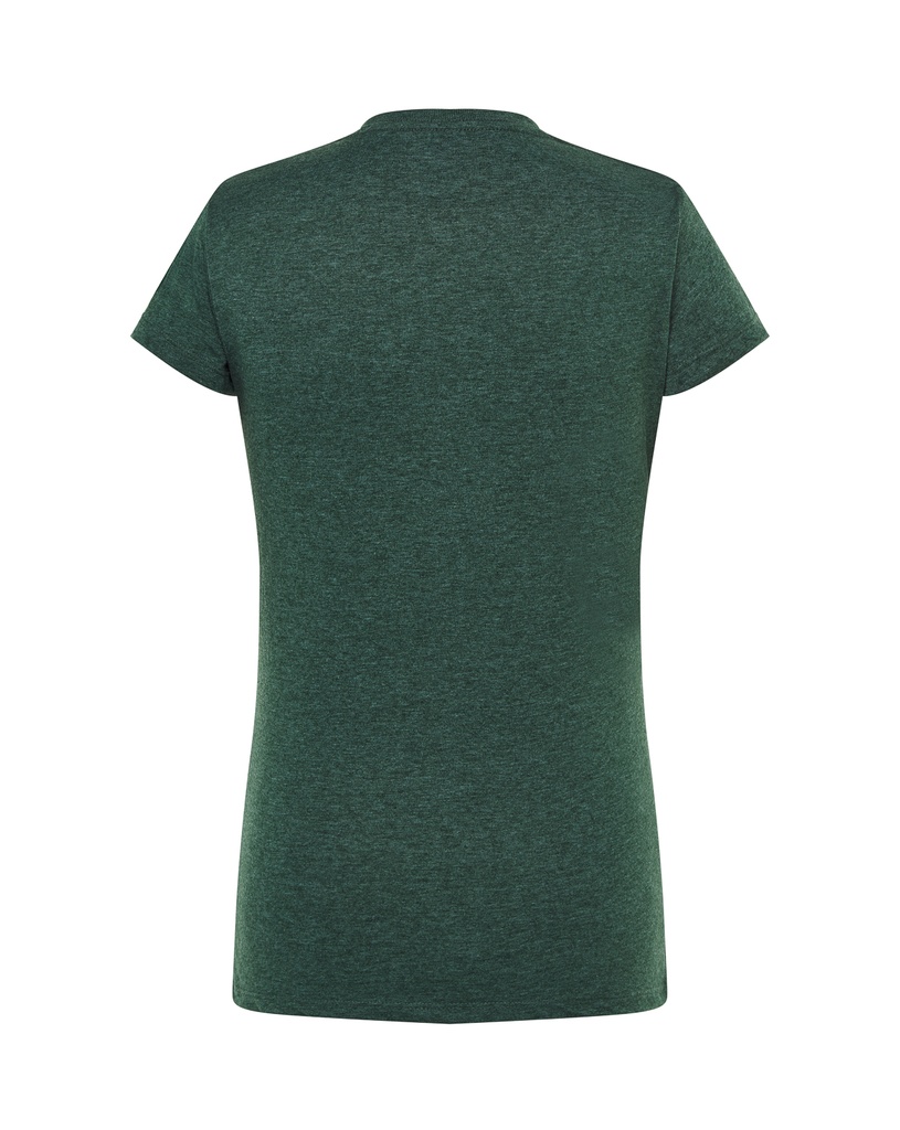 Damski t-shirt slim z krótkim rękawem - Bottle Green 