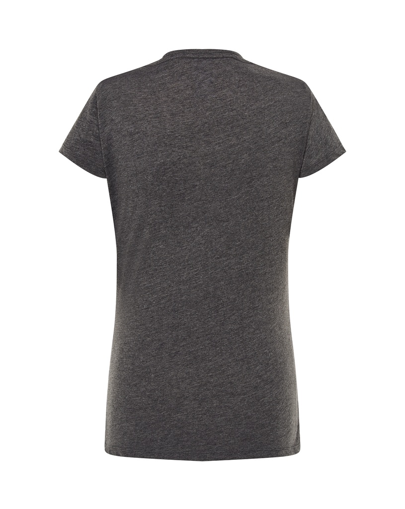 Damski t-shirt slim z krótkim rękawem - Charcoal Heather